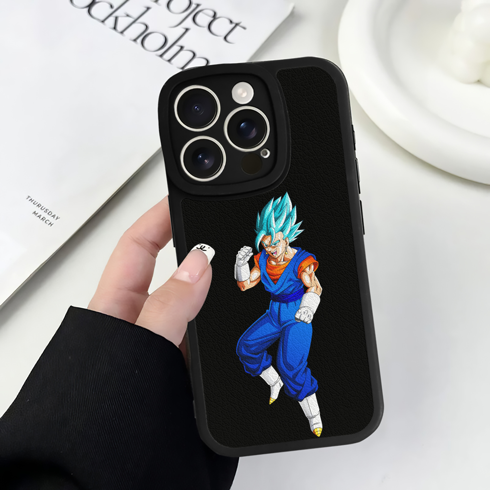 （画像用） ドラゴンボール ベジット DRAGON BALL Vegetto 【iPhone 16シリーズ対応】シリコンスマホケース（レザー調） 材質：シリコン